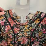 Topshop ‎ ruffle sheer floral blouse size 6 Photo 2
