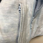 Talbots  Womens Jacket XL Blue High Neck Zips Pockets Fleece Cotton Blend Photo 5