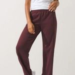 💙💖 NWT Soma WKND Tech Scuba Track Pants in Pinot Noir Red Size XXL Photo 0
