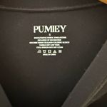 PUMIEY Women's Crew Neck Short Sleeve Tops Black Size S Photo 3