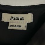 Jason Wu  Black Satin Style Crop Top Size Small MSRP 195.00 Photo 3