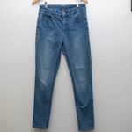 Seven7 Tummyless 8 Women's Ankle Skinny Light Wash Denim Blue Jeans Mid Rise Photo 6