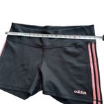 Adidas  Women’s Compression Running Shorts Black Pink Stripes Size 2XL Photo 2