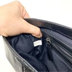 Sam Edelman  Black Snakeskin Patchwork 100% Leather Edgy Trendy Envelope Clutch Photo 7