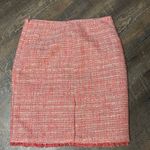 New York & Company Coral Tweed Pencil Skirt 8 NWT Knee Length Business Formal Pink Photo 2