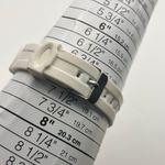 Women’s White Digital Sports Watch WR St. Steel 35mm Working New Battery Photo 7