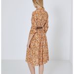 Source Unknown NWOT Shirtdress Floral Midi Carmel Women’s Size Small Photo 14