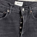 AGOLDE Nico High Rise Slim Denim Jeans Cotton Stretch Destroyed Button Fly 26 Photo 9