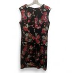 Tacera  Black and Pink Floral Sheath Dress size 12 Photo 1