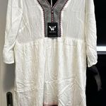 New White Mark Gauzy Dress Boho Flowy Colorful Embroidery Mini Size M NWT Size M Photo 1