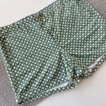 Banana Republic Green and White Printed Flat Front Short Chino Khaki Shorts 16 Photo 7