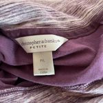 Christopher & Banks  Purple Sweatshirt with Heathered Hood Photo 2