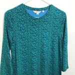Boden USA NWT Boden Green Blue Floral Long Sleeve Cotton Sleep Shirt Pajamas Womens Size 2 Photo 1
