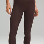 Lululemon  high rise align crop 23” leggings in espresso brown size 10 Photo 0