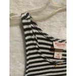Mossimo Supply Co . Black White Striped Ribbed Racerback Tank Top XS Photo 2
