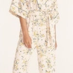 J.Crew  Easy-luxe eco jumpsuit in budding floral Yellow White Cream Black Large Photo 0