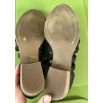 Seychelles  So Blue Black Cutout Back Zip Leather Ankle Booties Womans Size 8‎ Photo 6