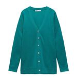 ZARA NWT OVERSIZED KNIT JACKET CARDIGAN LINEN BLEND Photo 2