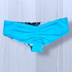 Women’s Hawaiian Tropical Reversible Scrunched Bikini Bottoms Blue Photo 5