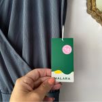 Halara  V Neck Short Sleeve Wide Leg Flowy Waffle Casual Jumpsuit grey SIZE LARGE Photo 5