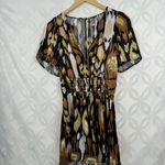 Anthropologie Somerset Romper In Ikat Print Bronze Size XS NWT Photo 2