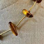 Gold tone tigers eye chip collar necklace Photo 3