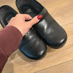 Dansko  Professional Black Cabrio leather clogs women size 40 Photo 9