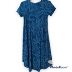 LuLaRoe  Carly small scissor print hairdresser outfit comfy super soft blue green Photo 1