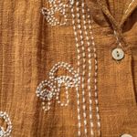 Urban Outfitters Terracotta Embroidered Shirt Bowie Vacation Mushroom XS Photo 1