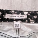 Floral Print Denim Mini Skirt 26 Black Photo 2