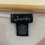 Justify  cap sleeve white stretch plus size 3xl women’s blouse Photo 3