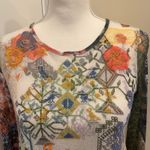 John Mark Multi Embroidered Mesh Mixed Media Boho Tunic Folklore Art-to-Wear XS Photo 3