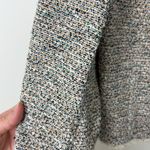 Theory  Ualana Comprised Tweed Blazer Jacket Multi Beige Women’s Size 10 Cotton Photo 3