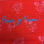 Lancôme Lancome Red Floral Print Paris Zip Top Cosmetics / Makeup Bag Approx 10" X 5.5" Photo 1