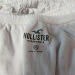 Hollister White Eyelet Bardot Neck Shirred Waist Crop Top Size XS Photo 5