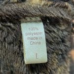 True Grit Brown Floral Rose Faux Fur Jacket Western Small L Photo 7