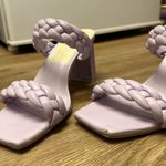 DV by Dolce Vit MOVING SALE Dolce Vita Paily Braided Lilac Purple Leather Block Sandal Heels Photo 9