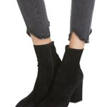 frame denim FRAME Le Skinny De Jeanne Crop Raw Triangle Hem Jean in Tull Size 26 Photo 4