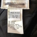 Jessica McClintock Vintage  Black Velvet Dress with Pearls Photo 7