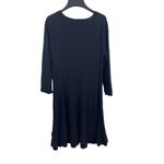 Dana Buchman  Stretchy Black Long Sleeve Balloon Hem Sweater Dress M NWT Photo 2