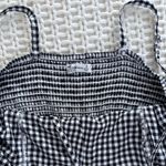 Hollister  Gingham Ruffle Romper - Black/White - S Photo 6