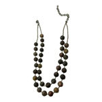 Chico's  Double String Fashion Beaded‎ Earthtones Necklace Extender Chain Clasp​​​ Photo 4