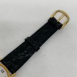 Vintage image sundial wrist watch unisex gold tone 32mm round quartz running Photo 2