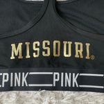 Victoria's Secret Missouri Tigers  PINK Black Sports Bra Sz Medium Photo 1