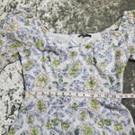 7 For All Mankind  Green Floral Eyelet Peasant Dress Size: S Photo 6