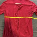 Women's Red Cardigan Sweater Quarter Length Cozy Soft Y2K Burgundy Casual Photo 3