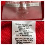 Tommy Hilfiger  Hoodie Sweatshirt Sleeveless Red White Flag Women’s Size Large Photo 9