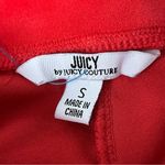 Juicy Couture  Red Velour Track Pants S Gold Logo Y2K Retro Preppy Loungewear Photo 5