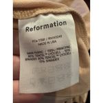 Reformation Helina Tie Back Midi Dress In Blush Size Medium Square Neck Photo 3