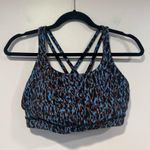 Lululemon Blue black and brown patterned energy bra Photo 0
